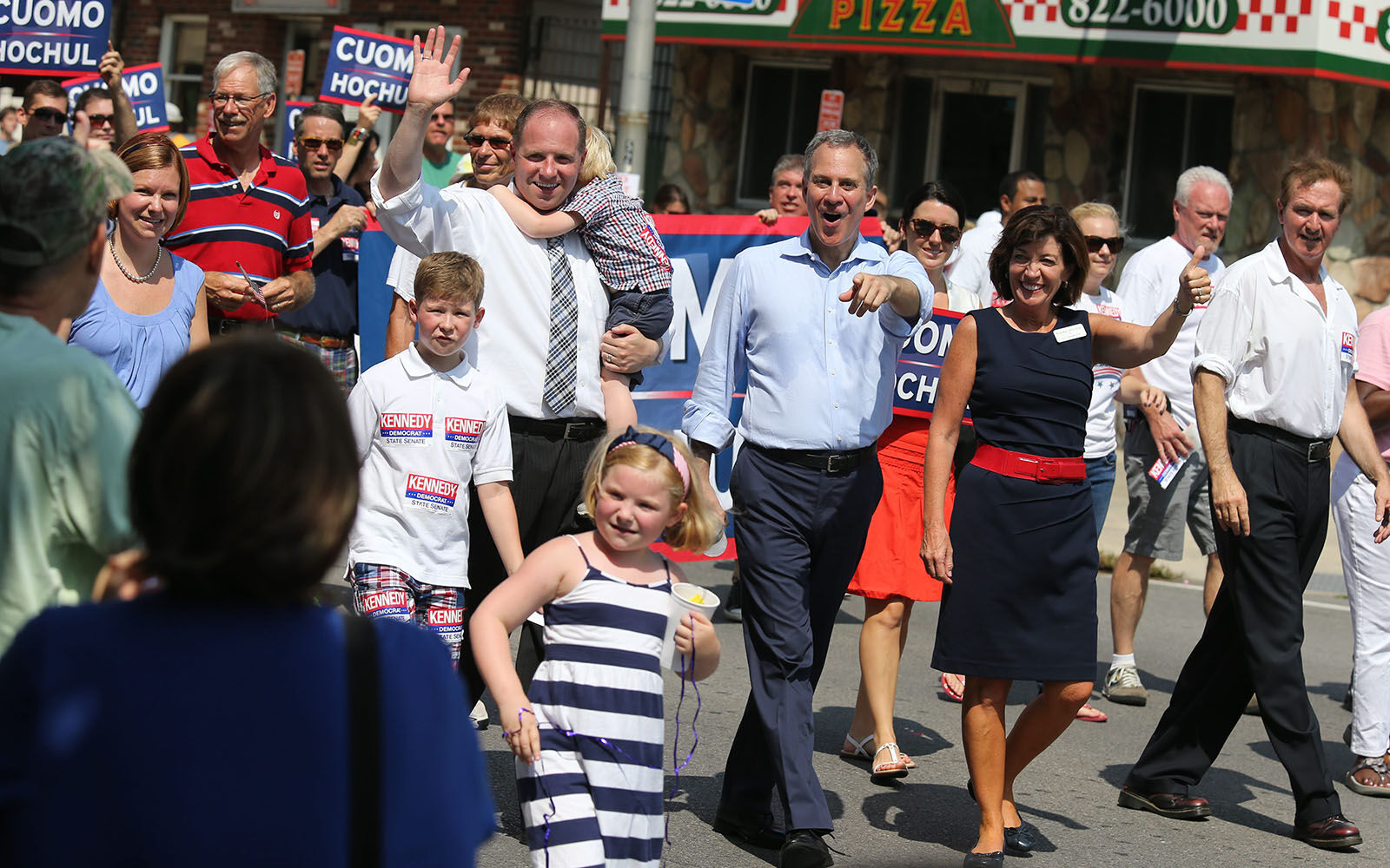 Politicians on parade, 2014